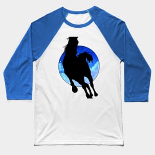 Stallion Silhouette Baseball T-Shirt